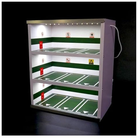 Model Toy Mini Model Car Storage Box 1/43 DIY Car parking lot scene garage Car model display cabinet 9 parking spaces