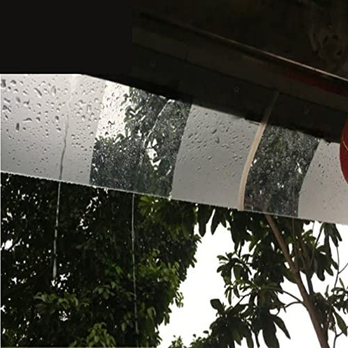 TAOXUNHAO Regenschutzabdeckung für Außenfenster, Vordach für Haustür, Sonnenschutz aus Polycarbonat, wasserdichte, Winddichte Veranda-Markise für Dachfenster und Balkon (50 x 90 cm)