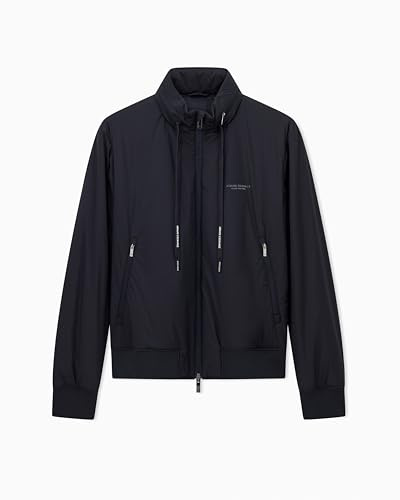 Armani Exchange Herren Essential, Removable Hood Loged Drawstring Side Logo Blouson Jacket