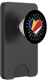 Seychellen-Flagge Vintage Herz Seychellen Liebhaber Retro PopSockets PopWallet für MagSafe