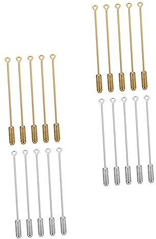 LIFKOME 2 Sets Sicherheitsnadel-broschen Für Oma Nadel-brosche Schmuckherstellung Sicherheitsnadel-stopper Schmuckzubehör Personalisiertes Zubehör 40 Stück * 2