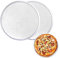 DYUEE 12in Aluminum Pizza Screen Non Stick Pan Round Pizza Mesh Baking Trays, 2 Pack Mesh Screen with Hole Seamless Rim for Baking Home Kitchen Restaurant