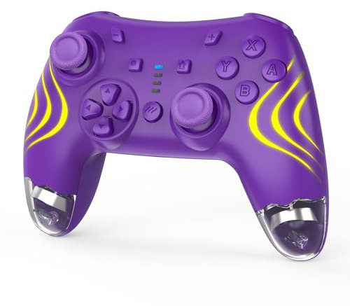 DYONDER Wireless Controller für Switch Lite/OLED, Wireless Switch Pro Controller für Switch 2 (Ohne Aufweck-Funktion) – Ersatz-Gamepad für PC/iOS/Android mit Hall-Effekt Joysticks/RGB/Vibration/Turbo
