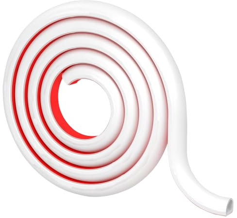 Halbrunde Kabelabdeckung, Selbstklebender Kabelkanal zum Verstecken von Kabeln, 15x10mm Flexible Kabelabdeckung für Kabel an Wand und Boden, 3m/9.84ft