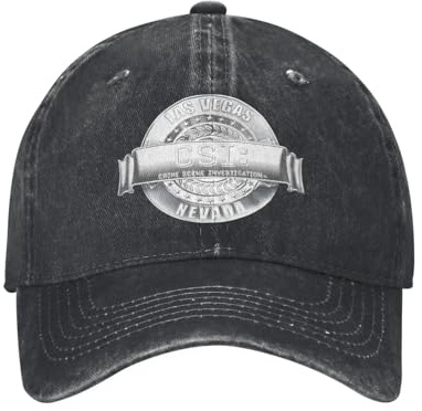 YBTJIMFL Verstellbare Baseballkappe CSI Szenenuntersuchung Retro gewaschener Denim TV-Shows Snapback Unisex Reisegeschenk Außensportmütze