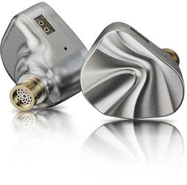 iBasso Jr. Cookie Ti Dynamische Kopfhörer aus Magnesium/Aluminium, Titanlegierung, 10 mm, Dual-Magnetschaltung, Kopfhörer, Membran aus Magnesium/Aluminiumlegierung, Dual-Magnetschaltung, 0,5 cm (4,4