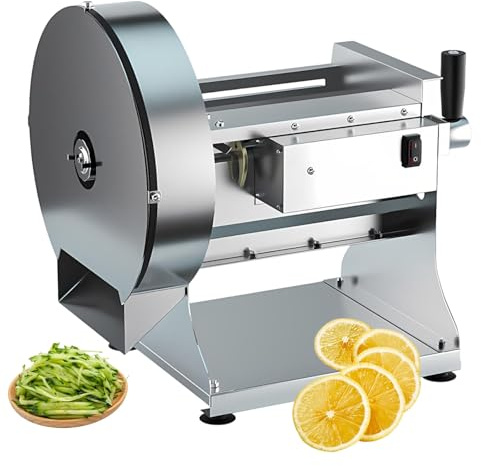 Mandolin Slicer for Slicing & Shredding, Electric and Manual Food Cutter with Precision Disc Technology for Plant-Based Meals