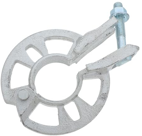 JOINPAYA High Strength Steel Scaffold Ring Lock Clamp with Movable Rosette, Round Plate Accessory for Stage Events, Versatile Layout Adaptation and Professional Visual Appeal in Silver