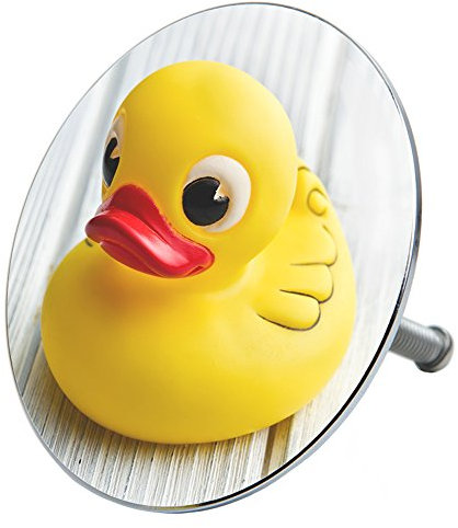 Sanilo Badewannenstöpsel Duck, Stöpsel für die Badewannen deckt den kompletten Abflussbereich ab, universal mit Motiv