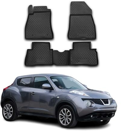 OMAC Fußmatten für Nissan Juke 2010-2019 TPE 4X Schwarz