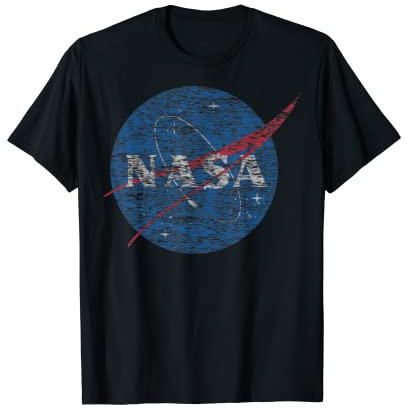 NASA Distressed Vintage Classic Logo Graphic T-Shirt