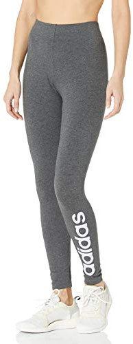 adidas Originals W E Lin - Pantaloni Aderenti da Donna, Donna, Aderente., FRU81, Grigio Scuro/Tinta Viola, XS