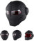 Braveking Motorradhelm, Iron Man-Integralhelm, Klapphelm, Vintage Harley-Helm,4,L