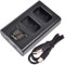 DSTE Double Chargeur USB avec écran LCD Compatible pour NP-FW50 et Sony ZV-E10, Alpha 7, a7, Alpha 7R, a7R, Alpha 7R II, Alpha a3000, a6000, NEX-3N, NEX-5T, NEX-6, NEX-7, SLT-A55V, DSC-RX10, RX10 IV