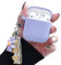 Ownest Kompatibel mit AirPods Hülle Silikon Airpods Handyhülle 1 Generation und Airpods 2 Hülle mit Cute Schlüsselbund Aesthetic Süß Airpods Case Mädchen Frau Schutzhülle-Lila
