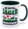Die besten Jäger heißen Name Tasse personalisiert Becher Spruch Geschenke Geschenkideen Jägerprüfung Geschenkartikel Jagd Prüfung bestanden Herren Lustig Zubehör Accessoires Männer Deko Keramik 330 ml