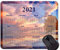 YENDOSTEEN 2021 Kalender Hd Schriftart Jede benutzerdefinierte Mausmatte, Goldener Baum im Sonnenuntergang Mauspads