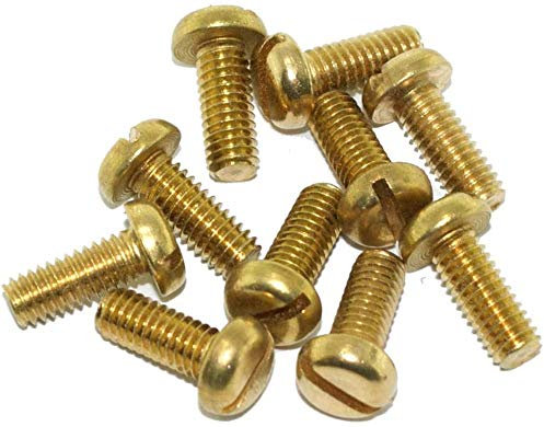 M4 Brass Pan Head Box Lid Screw for Conduit Boxes 30mm,(1,5,10,20,50 Pack) (1)