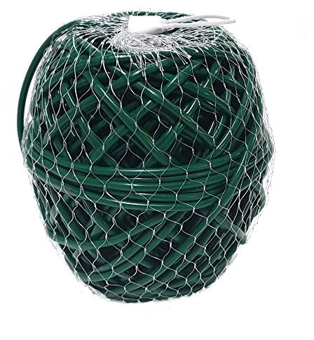 Plant Ties For Climbing Plants, Garden Ties, Flexible Tying Tube, Flexi Plant Tie, Plastic, Soft & Flexible, Commercial Quality, UV Stable, For Garden Plants - 10 Year Life - 5mm x 75m (250ft) Green
