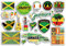 A5 Aufkleberbogen Jamaika Vinyl Aufkleber - Karibik Land Sehenswürdigkeiten Urlaub Stempel Sommer Karte Flagge Reise Stadt Gepäck Scrapbooking #79028