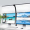 Gindoly Lampe de Table LED Puissante Pince d'architecte, Double tête, 24W 80CM, double source de lumière,pour Ecran pc,design,lecture,Dessin,Bureau
