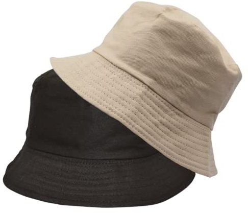 Alsino Anglerhut Fischerhut Sonnenhut Bucket Hat Hut Reversibel Freizeithut Outdoor Wende-Hut Sommermütze Herbst Camping Reisen Wandern - für Damen Herren Kinder, Farbe wählen:Creme
