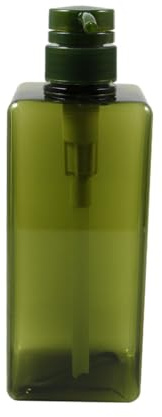 Cabilock Leere Pumpflasche Transparente Quadratische Shampoo-Flasche Mit Druckpumpe Flüssigkeitsspender Für Duschgel Lotion Reinigungsmittel Nachfüllbar 19.50 X 6.50 X 5.00 cm