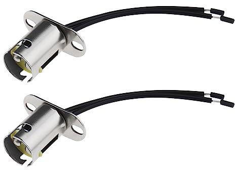 OTOTEC 2 Stück BAY15D 1157 Lampenfassung Adapter LED Glühbirne Fassung Halter Kabelbaum Fassungen Zubehör für Blinker Bremslicht Rücklicht 12–24V 10cm