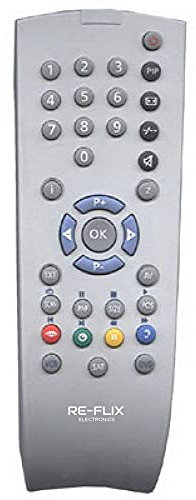 Re-Flix Ersatzfernbedienung TP160C geeignet für Grundig TV P374201 TOP DAVIO 37