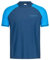 Herren UV-Schutz Kurzarm T-Shirt (Rashguard), Oeko-Tex 100 in Marineblau/hellblau, Größe XXXL