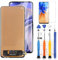 LADYSON Pantalla LCD para Xiaomi 11 Lite NE 5G/Mi 11 Lite 4G y 5G LCD Pantalla Táctil Digitizer Assembly 2109119DG M2101K9AG M2101K9G Cristal de repuesto con herramientas (6,55 pulgadas, negro)