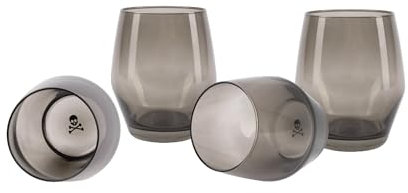 Set de 4 vasos de agua de 370ml en cristal Scalpers Home