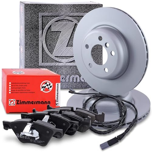 ZIMMERMANN Bremsenset Vorderachse inkl. Bremsscheiben Belüftet Ø 330 mm + Bremsbeläge vorne Kompatibel mit BMW 5er (F10), 5 Touring (F11)