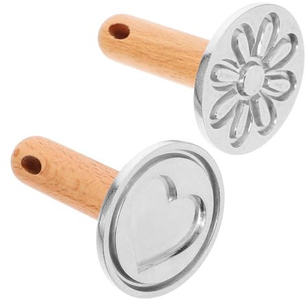 Mikinona 2 Moldes Para Galletas De Cocina Molde De Galletas Cortador Sellos Para Hornear Fácil De Limpiar y Reutilizable