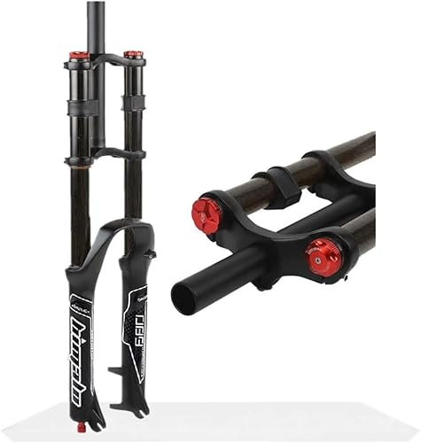 LPBSKHJW Forcella MTB Downhill 26 27,5 29 Pollici DH Mountain Bike Forcella pneumatica Corsa 130mm