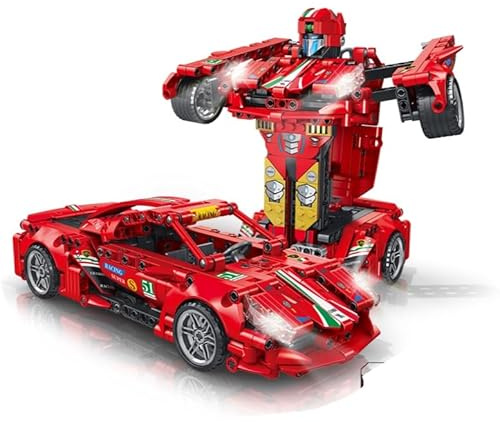 Forange FC9113 Transformer rot Klemmbaustein 696pcs Spielzeug Bausatz-NEU-OVP
