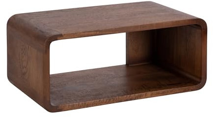Kate and Laurel Deguara - Mesita de noche flotante de madera maciza para usar como mesita de noche, sala de estar, 18 x 10 x 8 pulgadas, color marrón nogal