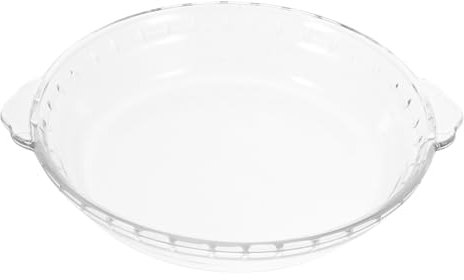 PAMINGONO Molde Para Tarta De Vidrio No Poroso Para Horno Microondas Y Frigorífico Bandeja Para Hornear Apta Para Lavavajillas De 8 Pulgadas