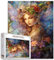 Tucocoo Blumenfee weibliches Puzzle 1000 Teile Puzzles für Erwachsene, Schmetterlings-Mädchen-Porträts Kunst-Puzzles für anspruchsvolle Familienaktivitätsspiele DIY-Puzzle für Heimdekor-Geschenke