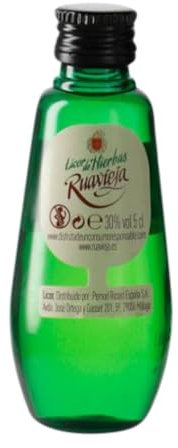 Licor de hierbas Caja de 12 unidades Rua Vieja Orujo de Hierbas Botellín Miniatura 5 cl