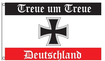 Stormflag Deutschland Eisernes Kreuz Flagge 60cmx90cm,Deutschland Treue Flagge 2x3ft,100% Polyester with Two Eyelets and Double Stitched