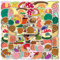 Snail Aufkleber, 2 X 50 Stück Schnecken Sticker, Cute Cartoon Stickers, Aesthetic Stickers, Laptop Scrapbook Skateboard Gepäck Wasserdichte Vinyl Graffiti Aufkleber, für Kinder Jugendliche Erwachsene
