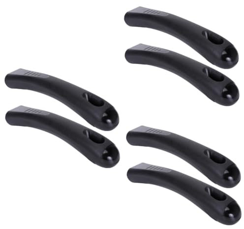 OKUMEYR 6 Pz Manico della Pentola Manici per Pentole di Presa della Pentola Supporto della Maniglia di Assistenza Sostituzione Manici Laterali Pentola Black Acciaio Inossidabile
