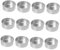 BELLIFFY 100 Pezzi Set Fai Da Te Tazza Vuota Candele Alluminio Porta Cera Fai Da Te Alluminio Tazza Vuota Candele