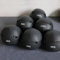 InTheMarket Wandball, Medizinball, Set mit 1 Stück, 4 kg, 6 kg, 8 kg, 10 kg, 12 kg, abriebfestes Vinyl, doppelte Nähte, 36 cm Durchmesser (10 kg)