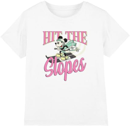 Mickey Mouse Boy's Hit The Slopes Unisex Kids T Shirt