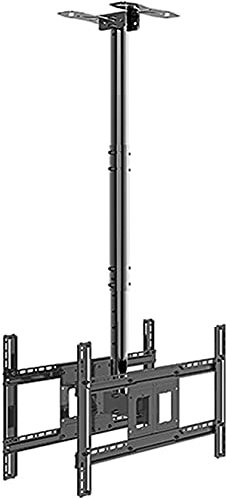 tv mounts stands Ceiling TV Bracket - Adjustable Rotating Ceiling Mount, Dual Screen TV Wall Mount Bracket For 32-55 Inch LCD Flat Screen TVs, Telescopic Full Motion Stand