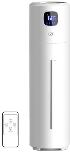 Große Luftbefeuchter für das Schlafzimmer, 9L/2,5Gal Ultrasonic Cool Mist, Leicht zu reinigen mit 350 ml/h großer Nebelgeschwindigkeit, Leiser Turm, Geeignet für Kinderzimmer, Pflanzen, Yoga