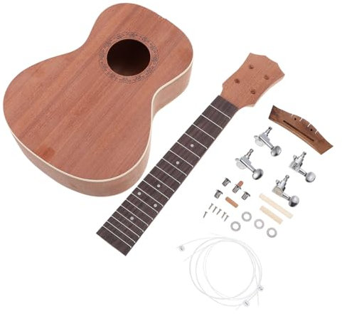 Garneck 1 Satz 23 Zoll Ukulele Musical Lila Ukulele -kit Künstlerisch Manuelles -kit Musikinstrument Diy Material Semi-craft- Mahagoni