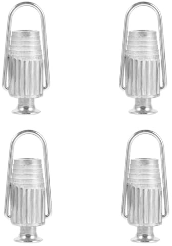 OUNONA Clothesline Tightener 4 Pack Metal Rope Tensioners Lightweight with Spring Ball Bearing Adjustable for Outdoor Laundry Balcony Yard Use
